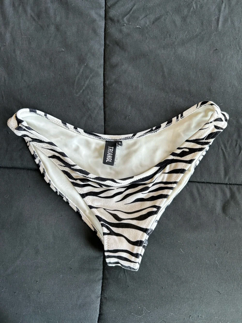 triangl swimwear Black & White Zebra Print Bikini Bottom